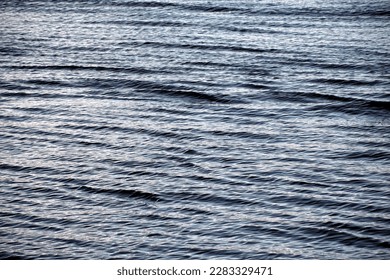 Choppy abstract view of waves on the surface on the deep sea in the Adriatic
