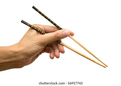 Chopsticks In A Hand