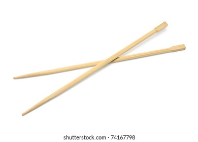 Chopsticks White Background Stock Photo (Edit Now) 73249915