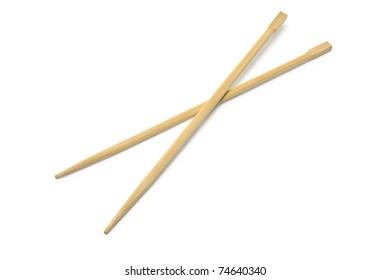 Chopsticks White Background Stock Photo 74640340 