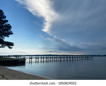 The Choptank River And Beach