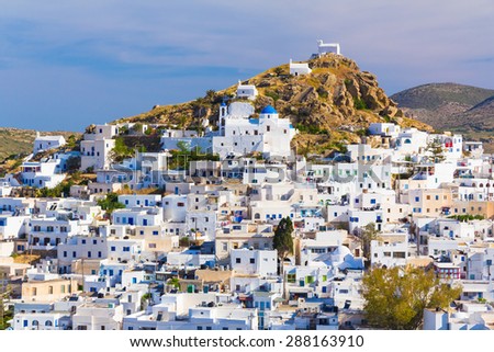 Chora town, Ios island, Cyclades, Aegean, Greece