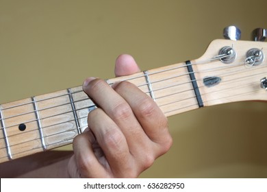 Chord G Major Guitar Closeup