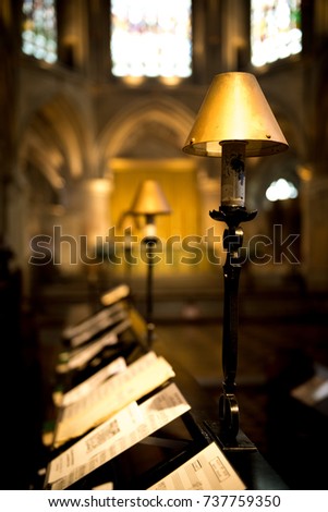 Chorister Stand at Tewkesbury Abbey