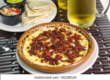 Chorizo With  Melted Cheese