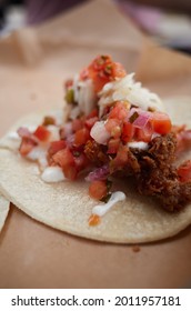                                                                Chorizo Taco With A Tomato Salsa