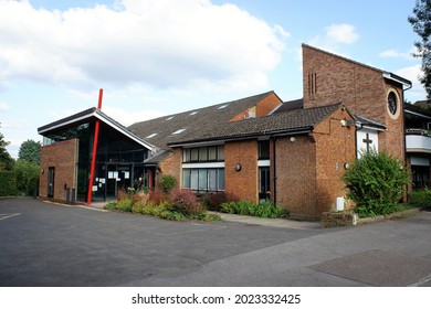 Chorleywood, Hertfordshire, England, UK - August 11th 2021: St. Andrew's Church, Chorleywood. St. Andrew's Is A Charismatic Anglican Church.