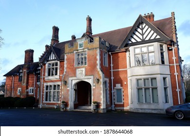 Chorleywood, Hertfordshire, England, UK - December 15th 2020: Chorleywood House, A Regency Mansion Constructed In 1822. The Former Home Of Lady Ela Russell, A Relative Of The Duke Of Bedford.