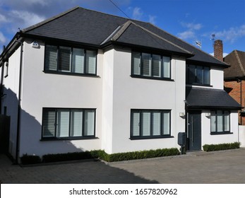 Chorleywood, Hertfordshire, England, UK - February 27th 2020: Modernised Detached Property In Blackets Wood Drive, Chorleywood