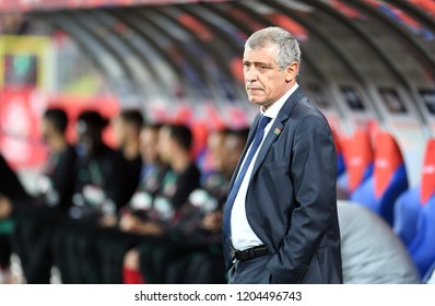 CHORZOW, POLAND - OCTOBER 11, 2018: UEFA Nations League Poland And Portugal
O/p: Fernando Santos Coach (Portugal) 