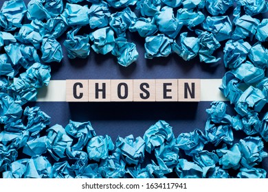 Chosen word concept on cubes