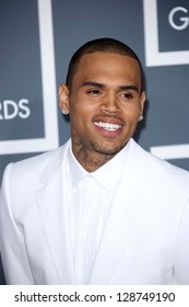 Chris Brown At The 55th Annual GRAMMY Awards, Staples Center, Los Angeles, CA 02-10-13