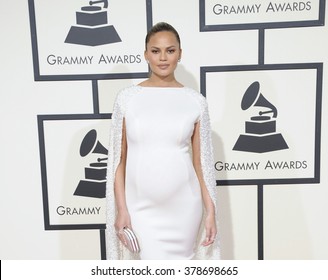 Chrissy Teigen at the 58th GRAMMY Awards held at the Staples Center in Los Angeles, USA on February 15, 2016.