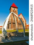 Christ Church Cathedral  and whalebones arch in Stanley, Falkland Islands, is the southernmost Anglican cathedral in the world.