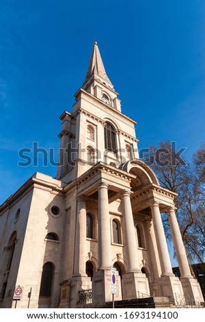 Christ Church in Spitalfields, London, UK Stock photo © 