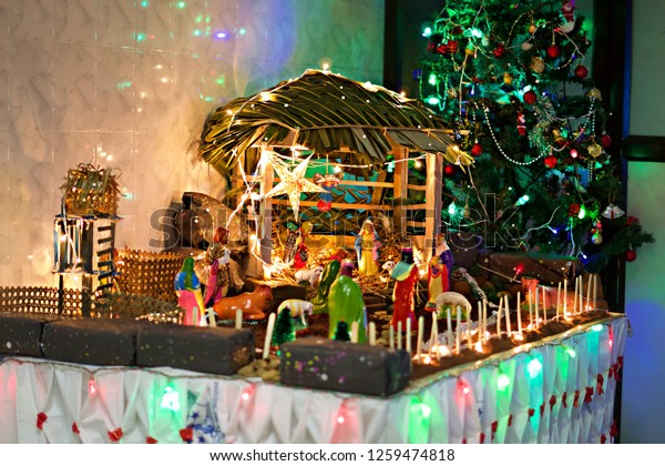 Christ Mas Crib Waiting Baby Jesus Stock Photo Edit Now 1259474818