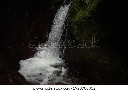 Christal clear waterfall in the black forest in germany