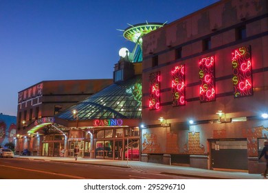 CHRISTCHURCH, NEW ZEALAND - JUNE 16, 2015: Christchurch Casino At Night