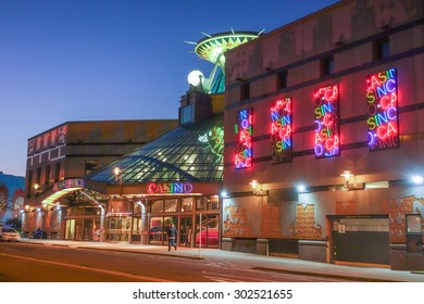 CHRISTCHURCH, NEW ZEALAND - JUNE 16, 2015: Christchurch Casino At Night