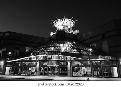 CHRISTCHURCH, NEW ZEALAND - JUNE 16, 2015: Christchurch Casino At Night