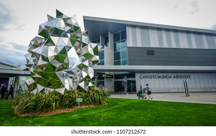 Christchurch, New Zealand - Nov 6, 2016. View Of International Airport In Christchurch, New Zealand.