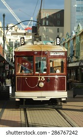 Christchurch Tram. New Regent Street. Christchurch, New Zealand