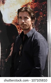 Christian Bale At The Christopher Nolan Hand And Footprint Ceremony, Chinese Theater, Hollywood, CA 07-07-12