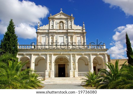 Christian church of the convent of the Cartuxa, Portugal.