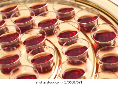 Christian Communion Cup And Bread