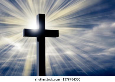 christian cross background - Shutterstock ID 1379784350