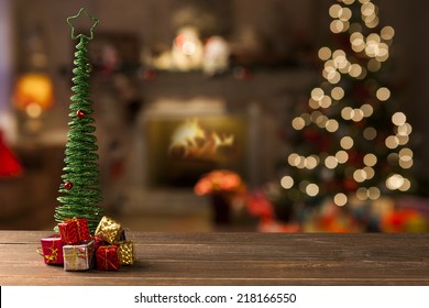 christmas background - Shutterstock ID 218166550