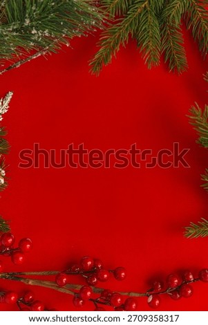 Christmas Background with blank square flyer or card