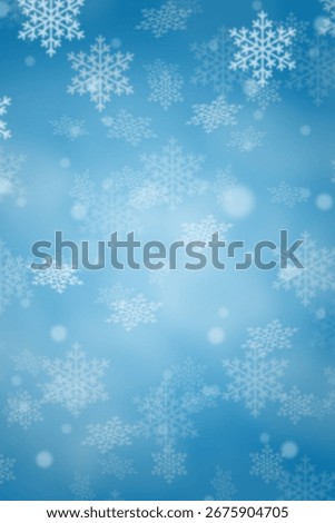 Christmas background blue pattern with copyspace copy space in winter card backgrounds snow flakes snowflakes wallpaper portrait format