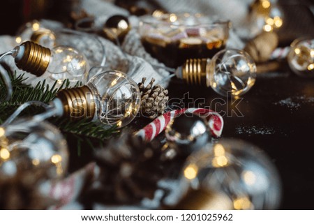Christmas background with festive decoration