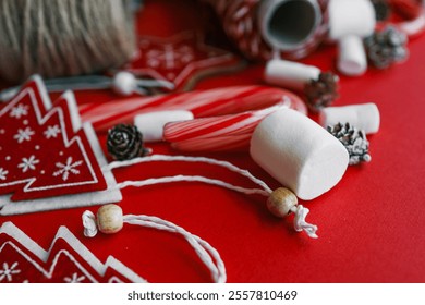 Christmas background with festive seasonal decor. - Powered by Shutterstock