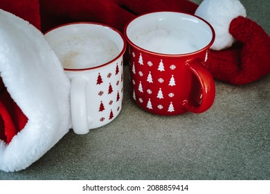 Santa Ceramic Decor,Mini Faux Cookies Mini milk Ceramic mug Santa's Cookie's Decor Mini Ceramic cup Christmas Ceramic cup