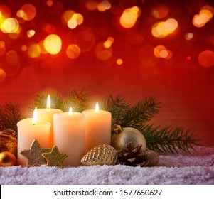 8,888 4 Christmas Candles Images, Stock Photos & Vectors | Shutterstock