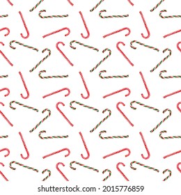 Christmas background. seamless pattern. candy canes. new year