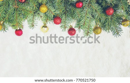 Christmas background. Selective focus. 