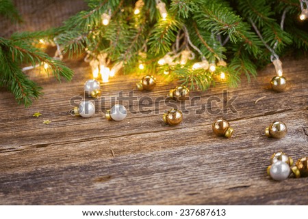 Similar – Christmas tree lights defocused background. Xmas backdrop