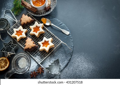 Christmas baking background