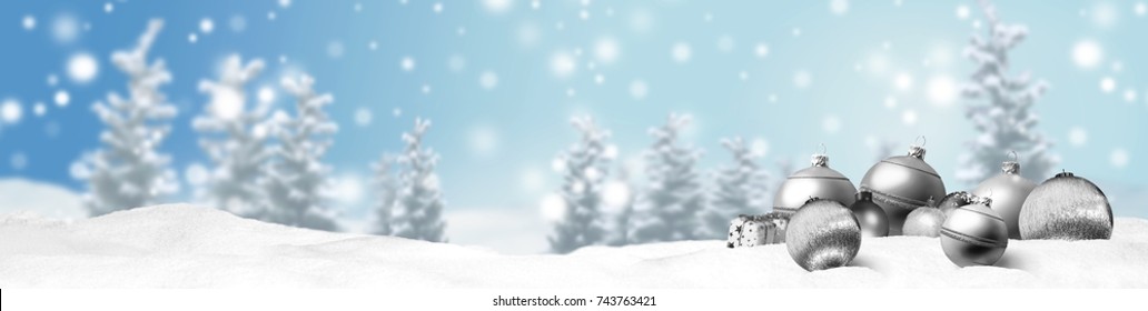 Christmas Banner Panorama Background