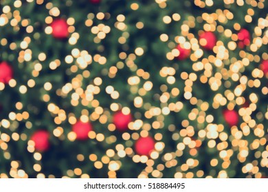 Christmas Bokeh Light Abstract Holiday Background