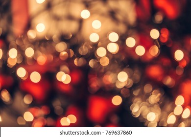 Christmas bokeh light abstract holiday background