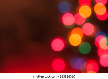 Christmas Bokeh Lights In Holiday Washed Light