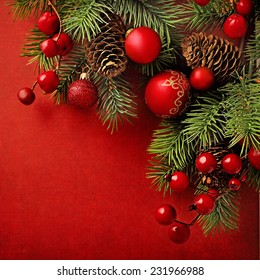 red and green christmas wallpaper