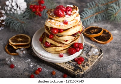 Christmas Breakfast Pancakes.