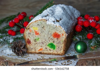 Christmas Cake With Fruit.