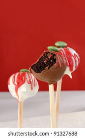 Christmas Cake Pops On A Stick