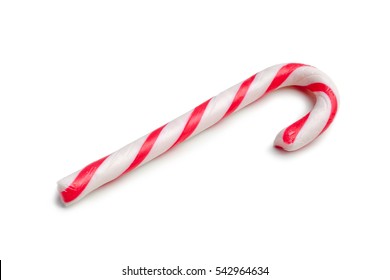 Christmas Candy Cane Isolated On White